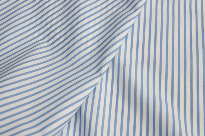 Italian dress-blouse sateen striped sateen