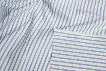 Italian dress-blouse sateen striped sateen