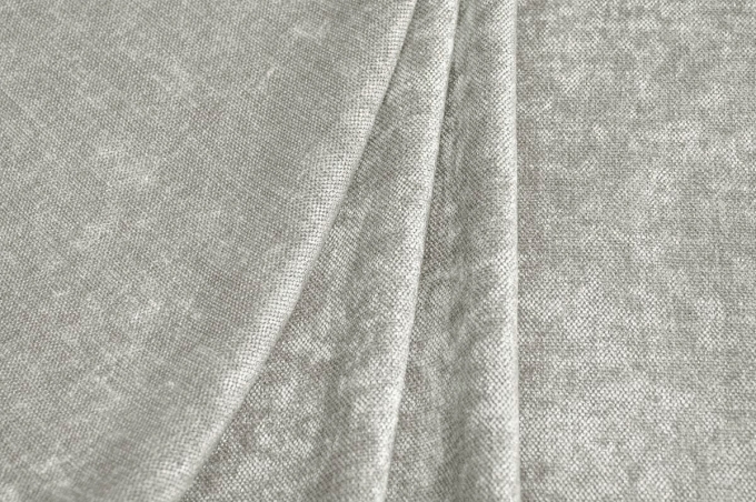Портьерная ткань 300см LINEN SHENIL V14 серый-болотный