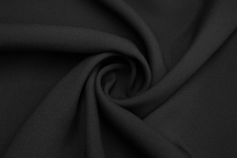 HUGO BOSS Натуральный костюмный плотный шёлк черный