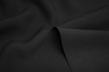 HUGO BOSS Натуральный костюмный плотный шёлк черный