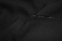 HUGO BOSS Натуральный костюмный плотный шёлк черный