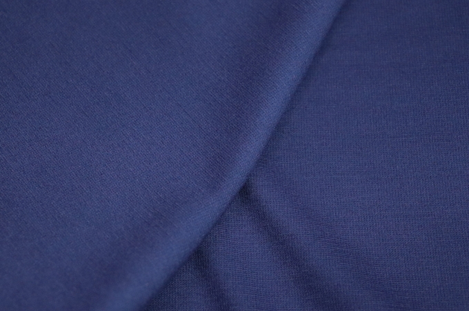 Italian viscose jersey knit blue