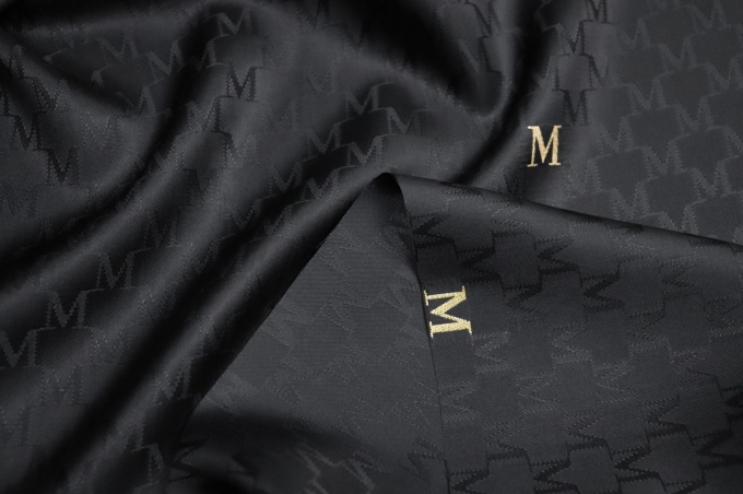 Вискозная подкладочная ткань черный Max Mara