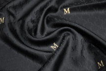 Вискозная подкладочная ткань черный Max Mara