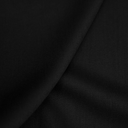 Versace Satin Dress Wool Black