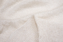 Вязанный шерстяной трикотаж мохер с пайетками