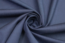 Blue melange fine wool suit and dress wool