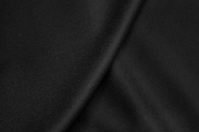 Итальянская костюмная шерсть фланель черный