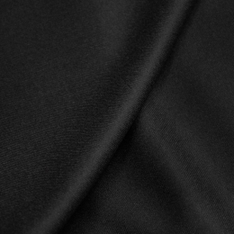 Итальянская костюмная шерсть-фланель черный