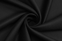 Итальянская костюмная шерсть-фланель черный