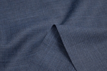 Blue melange fine wool suit and dress wool