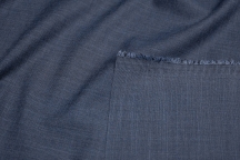 Blue melange fine wool suit and dress wool