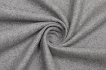 Итальянская костюмная шерсть-фланель серый меланж