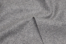 Итальянская костюмная шерсть-фланель серый меланж