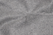 Итальянская костюмная шерсть-фланель серый меланж