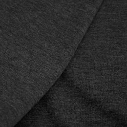 Italian wool knit in dark grey melange