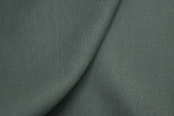 Drapery Tablecloths Heavyweight Linen pine grey-green