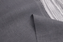 Heavy Weight Linen Fabric graphite grey