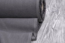 Heavy Weight Linen Fabric graphite grey