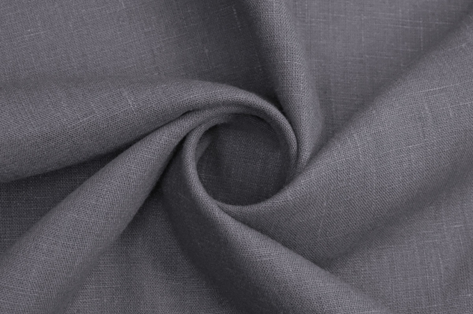 Heavy Weight Linen Fabric graphite grey