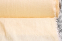 Лён с вискозой плательный крем-брюле с эффектом мятости