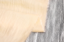 Лён с вискозой плательный крем-брюле с эффектом мятости