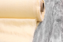 Лён с вискозой плательный крем-брюле с эффектом мятости