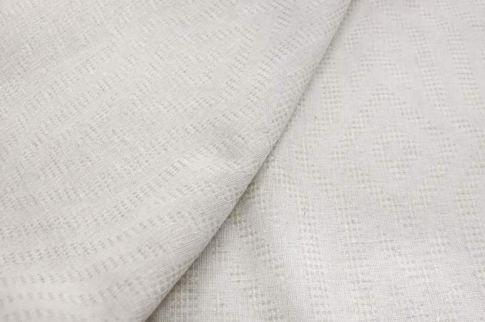 Drapery, Plaid Linen Fabric 17С183