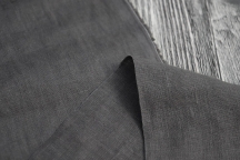 Medium Weight Linen Stone Washed graphite