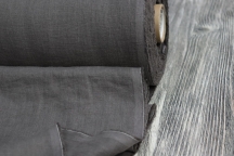 Medium Weight Linen Stone Washed graphite