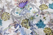 Italian silk chiffon floral print