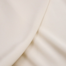Natural silk crepe silk with elastane cream crepe
