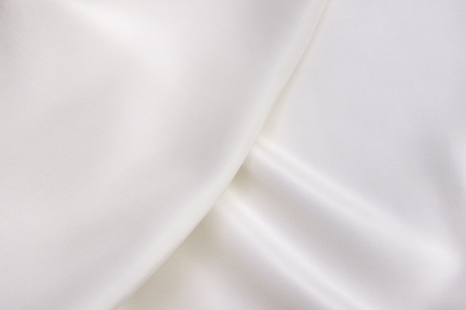 Natural silk crepe silk crepe with elastane black