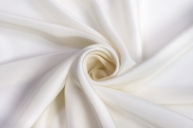 Natural silk crepe silk crepe with elastane black
