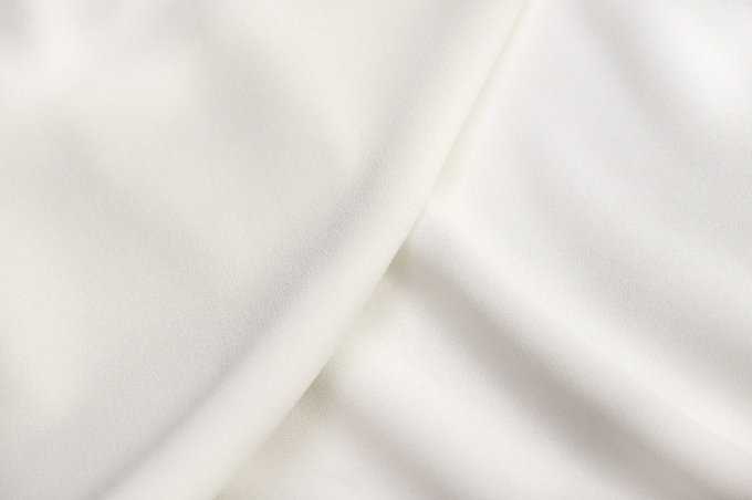 Natural silk crepe silk crepe with elastane black