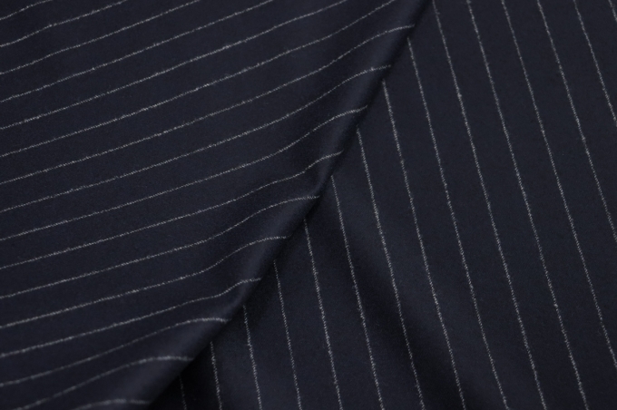 Italian suit wool-flannel navy blue