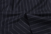 Italian suit wool-flannel navy blue
