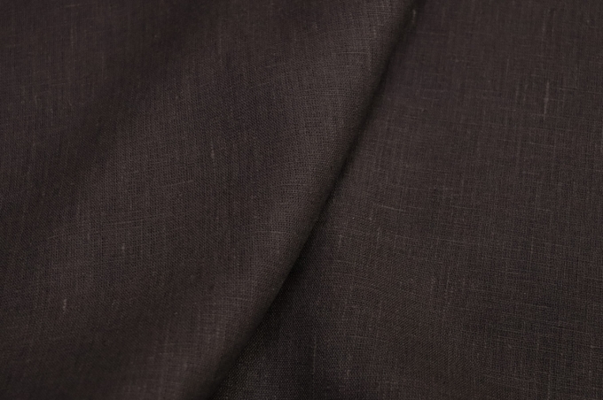 Decorative curtain linen 150 cm dark brown 09C52