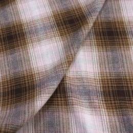 Лён костюмно-плательный клетка пье-де-пуль с эффектом мятости Лён костюмно-плательный клетка пье-де-пуль с эффектом мятости