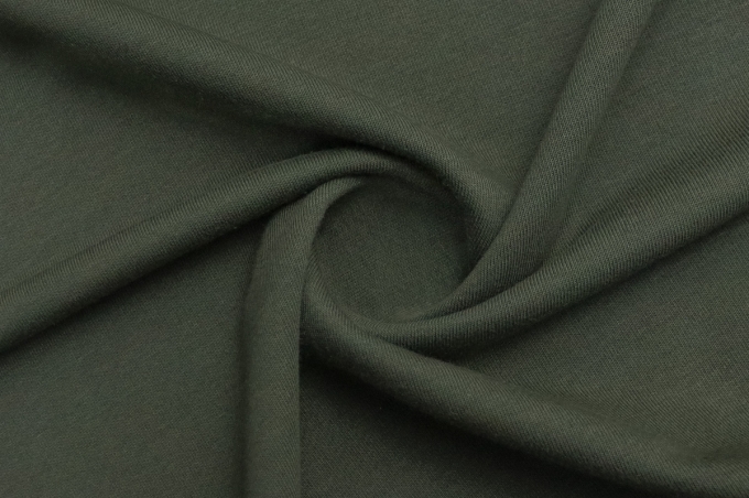Трикотаж футер 3-х нитка диагональ Темный хаки