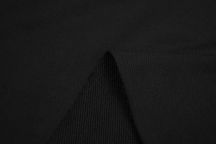 Трикотаж футер 3-х нитка диагональ 100% хлопок 470 г/м2 Черный Трикотаж футер 3-х нитка диагональ 100% хлопок 470 г/м2 Черный