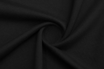 Трикотаж футер 3-х нитка диагональ 100% хлопок 470 г/м2 Черный Трикотаж футер 3-х нитка диагональ 100% хлопок 470 г/м2 Черный