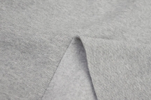 Трикотаж футер 3-х нитка с начёсом стриженный 100% хлопок Серый меланж 50-04 Трикотаж футер 3-х нитка с начёсом стриженный 100% хлопок Серый меланж 50-04