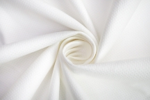 Костюмно-плательный структурный хлопок с эластаном бело-молочный Костюмно-плательный структурный хлопок с эластаном бело-молочный