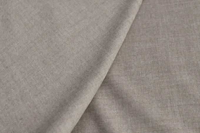Italian suit wool-flannel gray melange