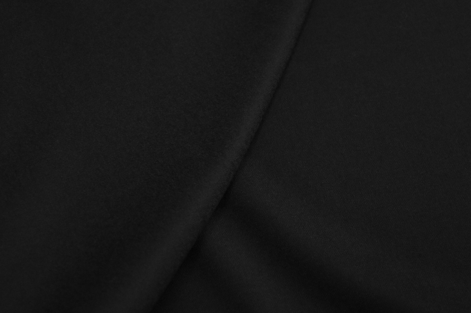 Italian suit wool-flannel black