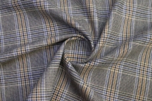 Итальянский костюмный хлопок фланель бежевая клетка Итальянский костюмный хлопок фланель бежевая клетка