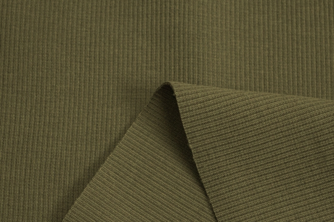 Трикотажное полотно Кашкорсе Burnt Olive 18-0521