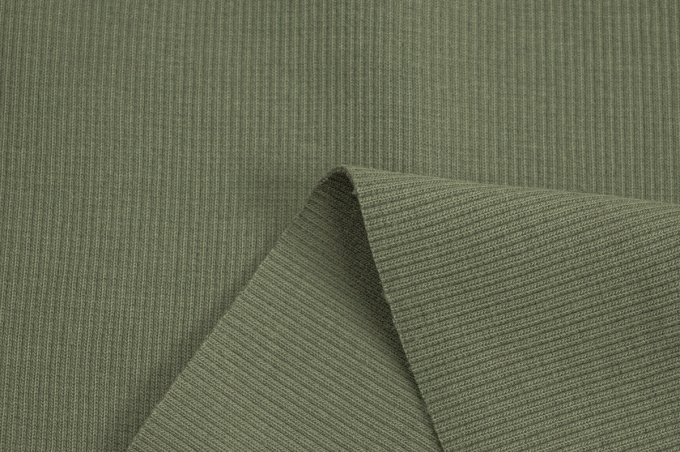 Трикотажное полотно Кашкорсе Burnt Olive 18-0521